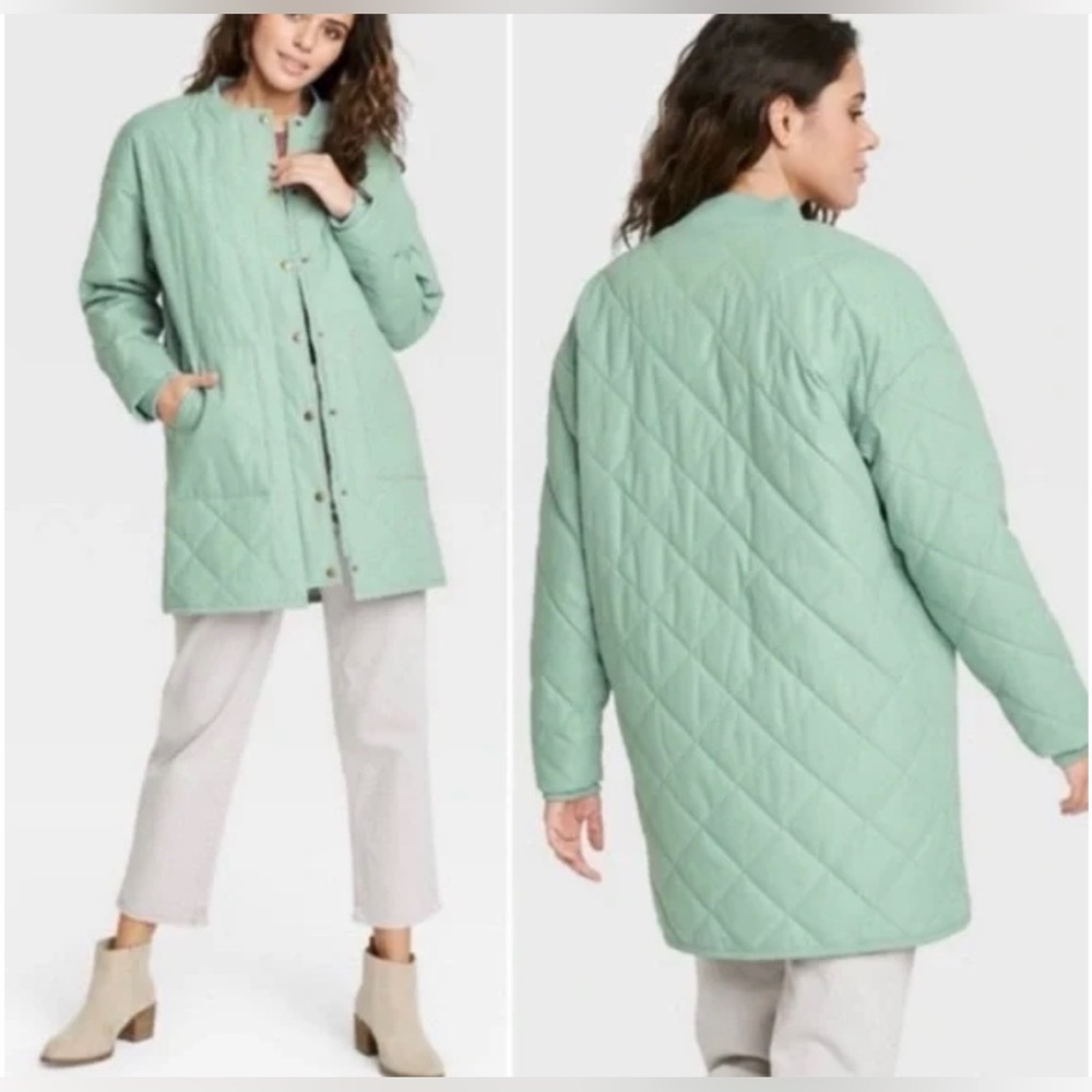 Universal Thread Quilted Long Jacket - Picture 2 of 6